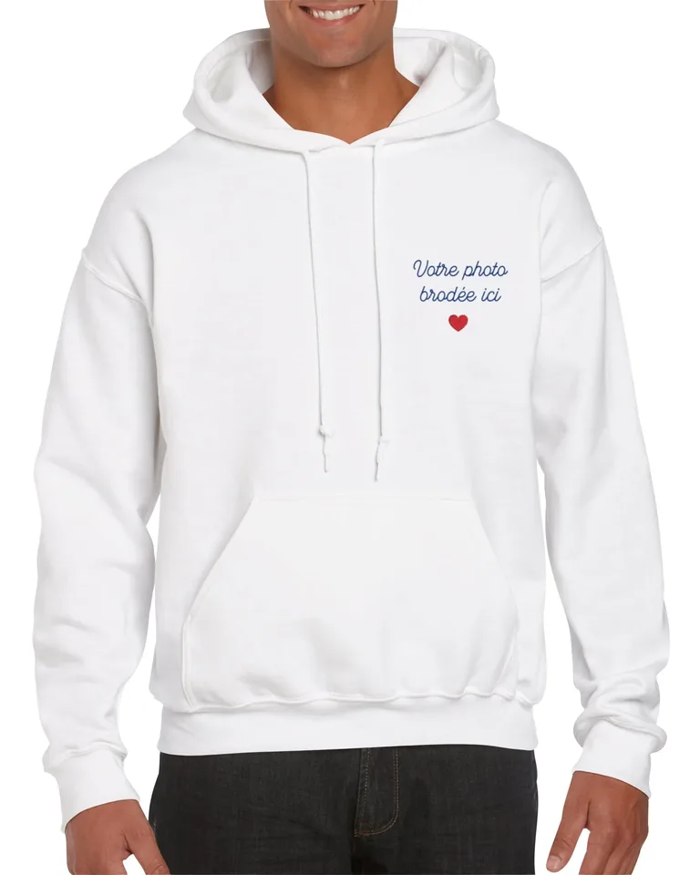 Hoodie personnalisé — Blanc