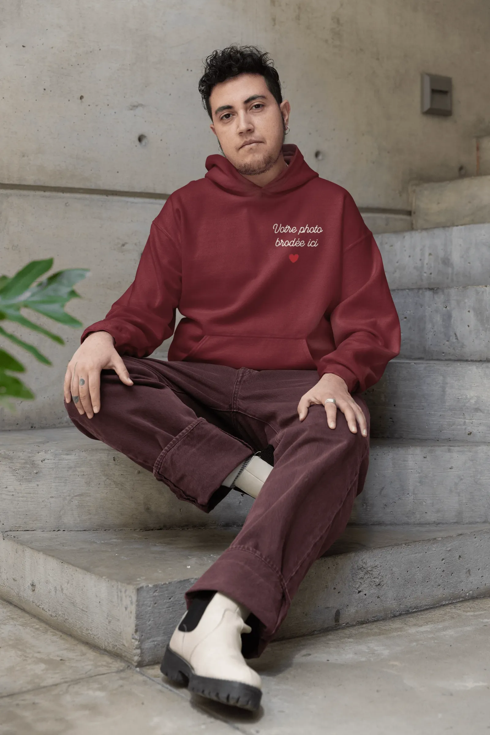 Hoodie personnalisé — Bordeaux